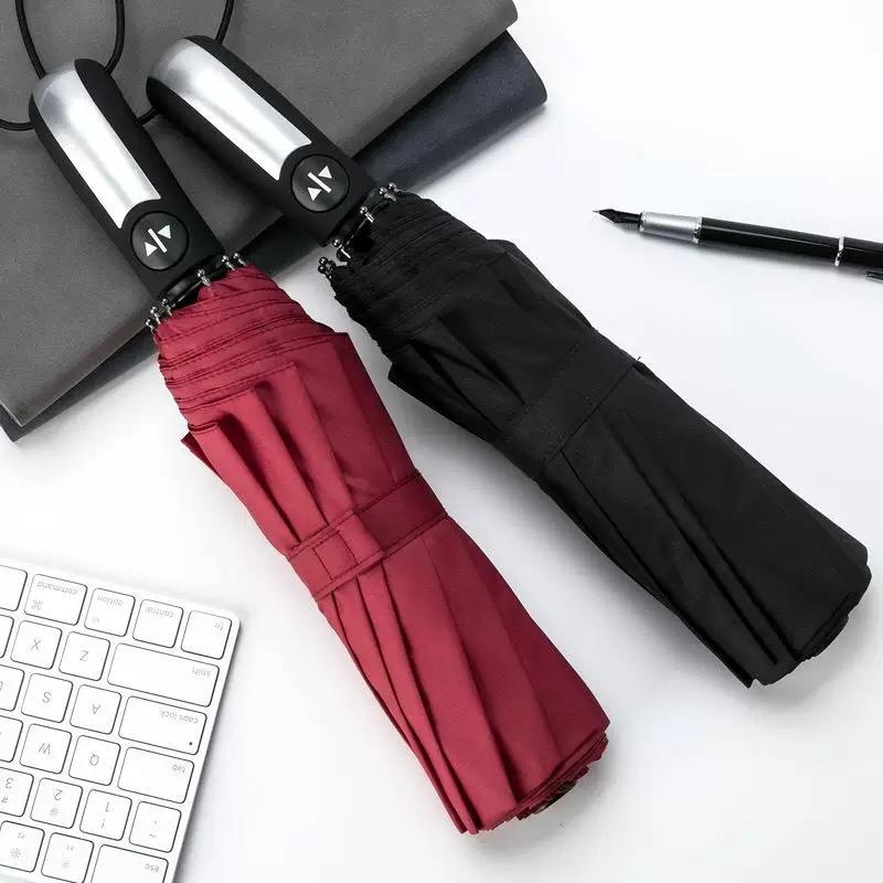 Fully Automatic Business Umbrella, 70% off Foldable, Large Double Umbrella with Ten Ribs, Windproof, Dual-Purpose for Sun and Rain, Suitable for