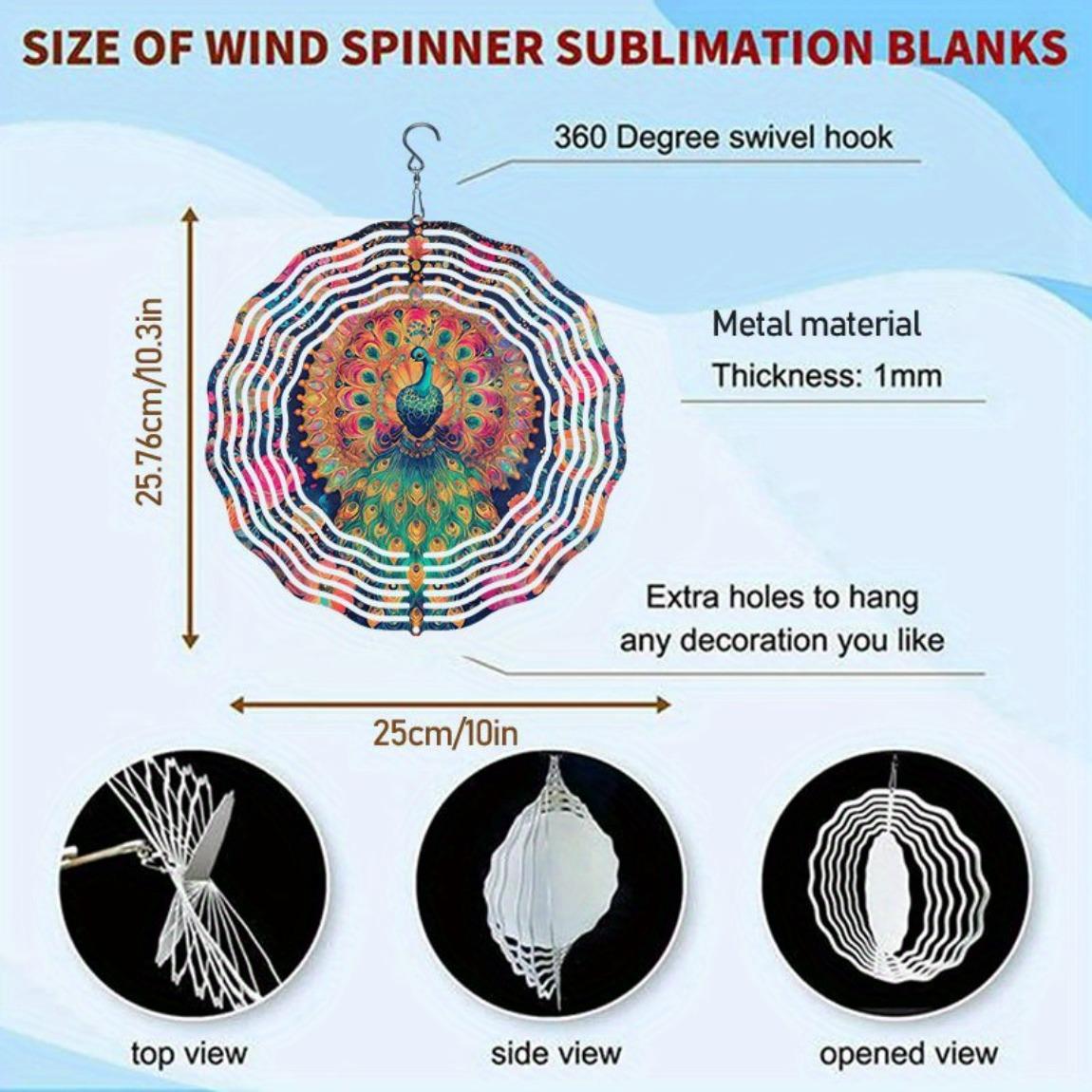 

Цветок Павлин Колокольчик Ветра Уличный Садовый Декор для Патио Всепогодный 3D Искусство Вращающийся Крючок Праздничное Домашнее Украшение