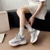Spring and Autumn Elegant Solid Color Thick Bottom Sports and Leisure Shoes Fashion New Comfortable Women's Vulcanized Shoes