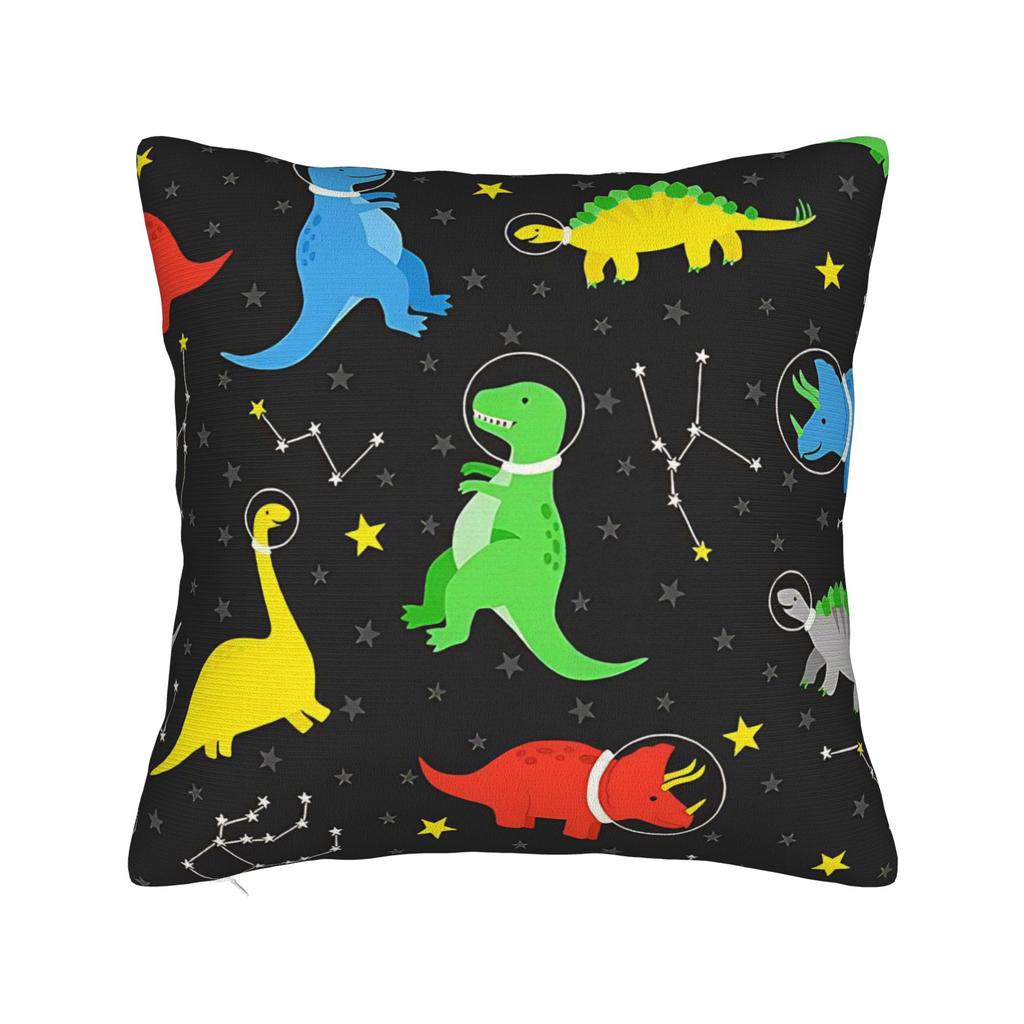 Pillow Cover Fun Dinosaur Pattern Novelty Pillow Case For Sofa Couch Bed Living Room Pillowcases