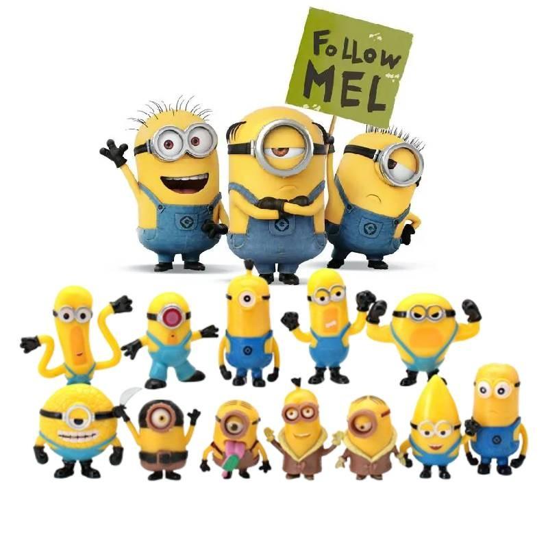 Adorable Minion Figures Set 12 Pieces Perfect For Collectors And Kids Gifts