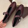 Fashion Shallow Women Flat With Shoes Female Soft Casual Fashion Metal Buckle Footwear Flats Mary Janes Lolita Shoes For Ladies