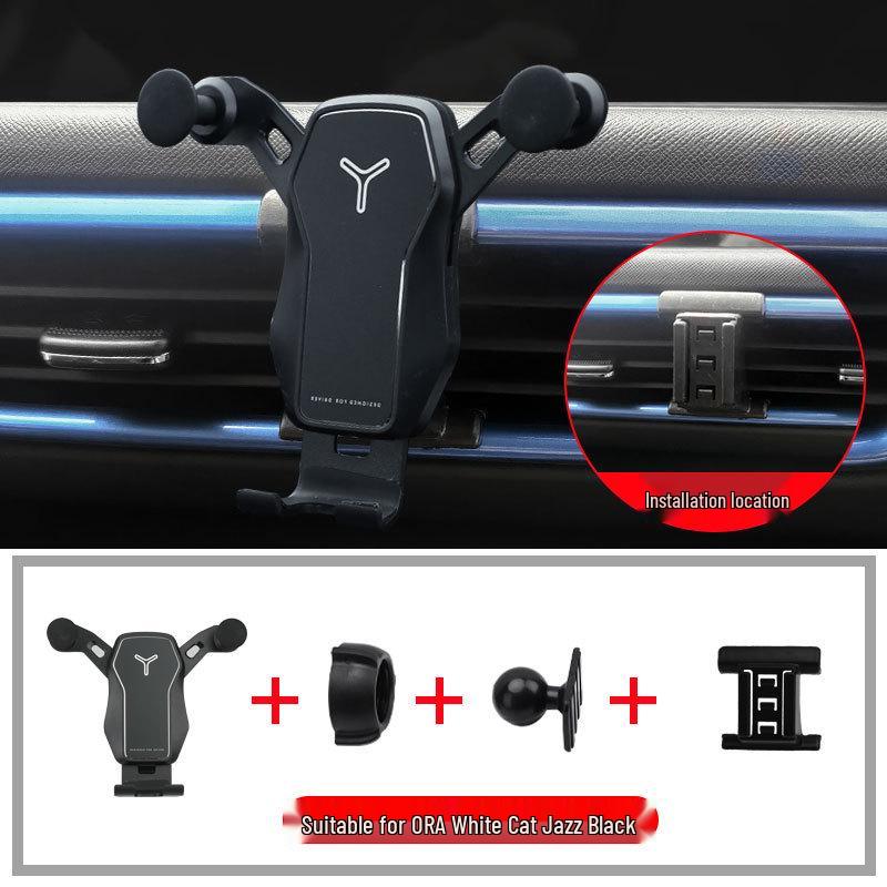 

20-22 ORA White Cat Wireless Car Phone Holder with Charging & Navigation