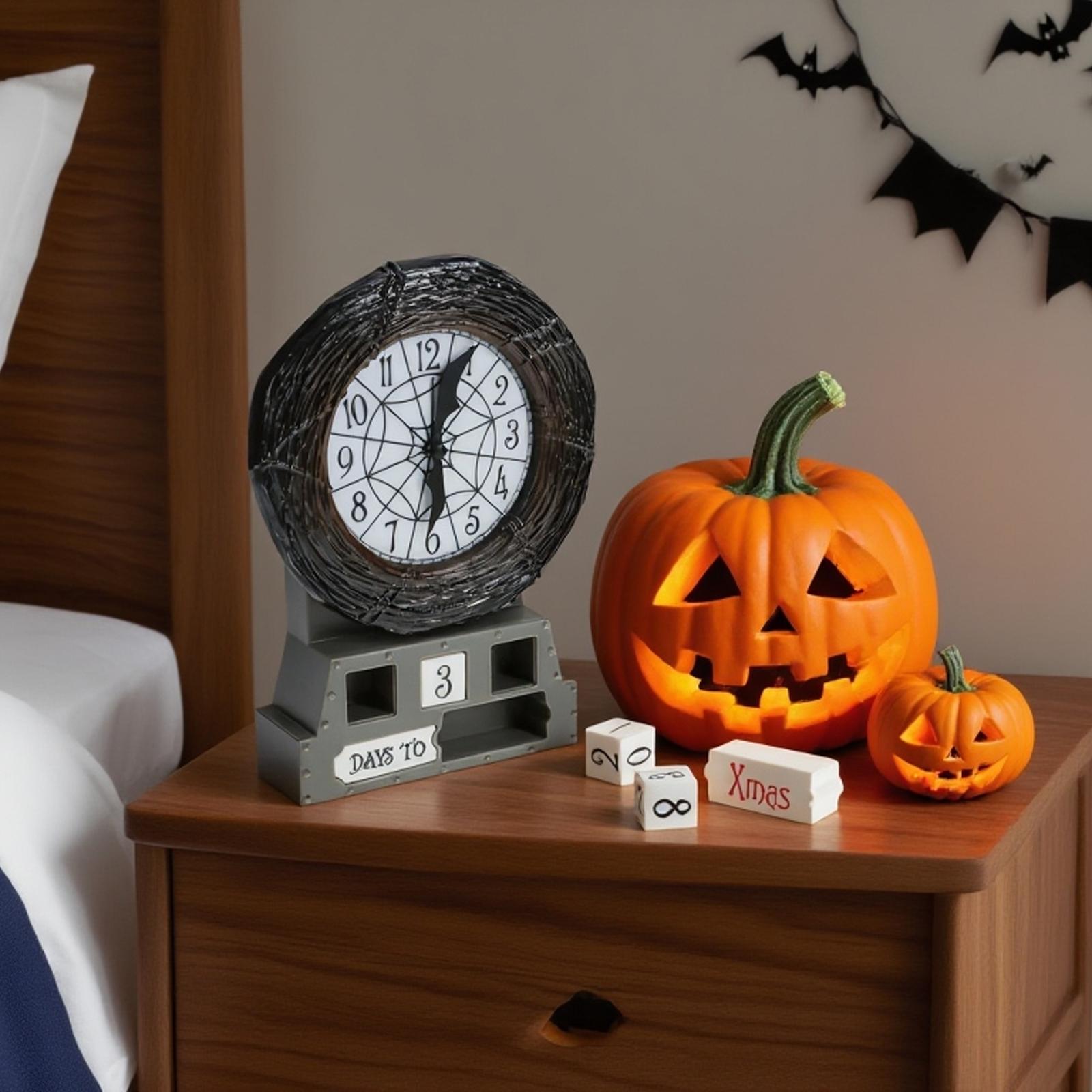 

Будильник Обратного Отсчета до Рождества - Лицензированный Товар, Светящееся в Темноте Праздничное Украшение для Хэллоуина и Рождества, Spoo One Size