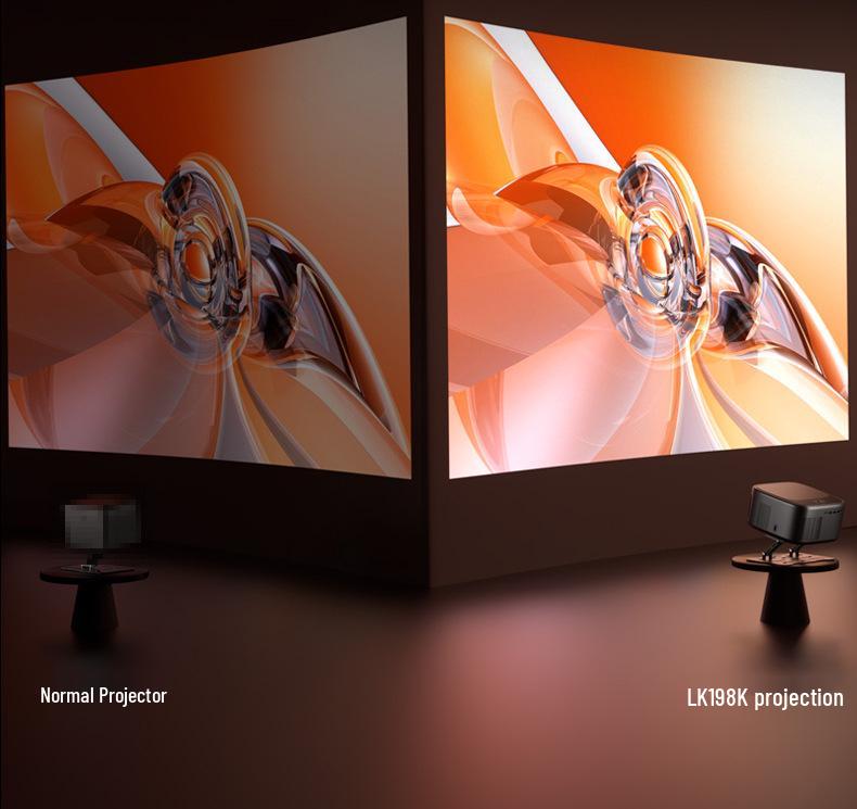 Lecoo Lenovo True 1080P Smart Home Theater Portable Gimbal Projector