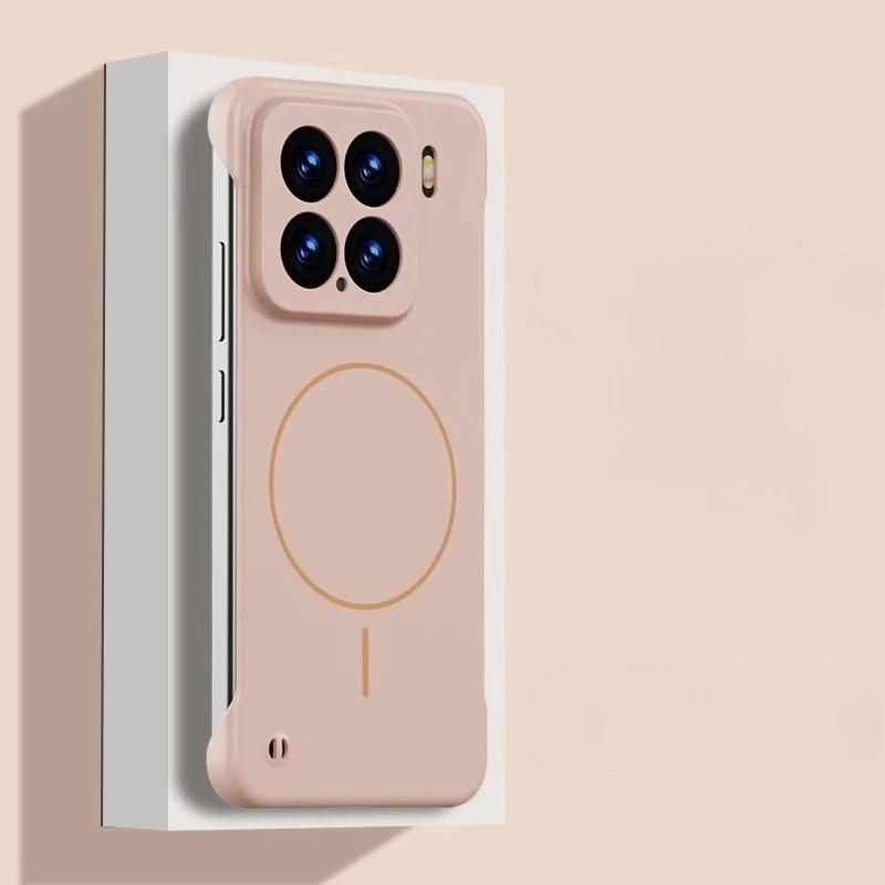 For Magsafe Frameless Shockproof Case For Xiaomi 15Ultra 15 14 Pro 14Ultra Matte Ultra Thin Hard Wireless Charging Magnetic Cover