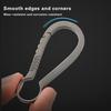Titanium EDC Outdoor Tool Titanium Alloy Keychain Tiranium Buckle Key Ring  for Camping Hiking Fishing Travel Outdoor