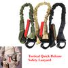 1Pc Outdoor Nylon Mountaineering Safety Rope Life-saving Tactical Quick Release Lanyard Downhill Braided Gear Security Tools