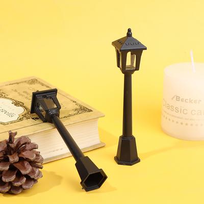 1 peça mini lâmpadas de rua modelo microscópico para decoração de casa de bonecas em miniatura
