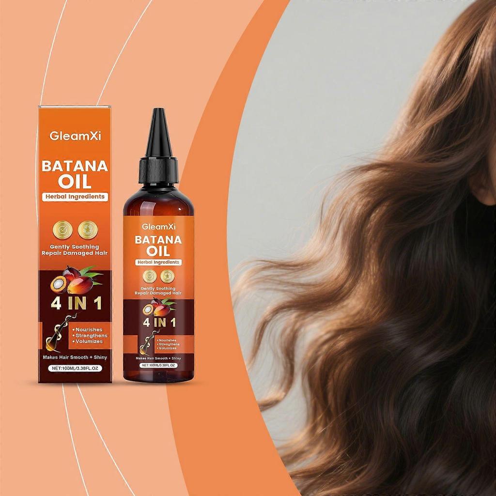 L'Olio per Capelli Batana GleamXi Fornisce Cura Quotidiana Per Idratare Il Cuoio Capelluto, Mantenerlo Leggero, Liscio E Rimpolpato, E Nutrire I Capelli