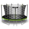 Trampolina Ogrodowa 12Ft/374Cm Z Siatką Wewnętrzną I Drabinką Neo-Sport