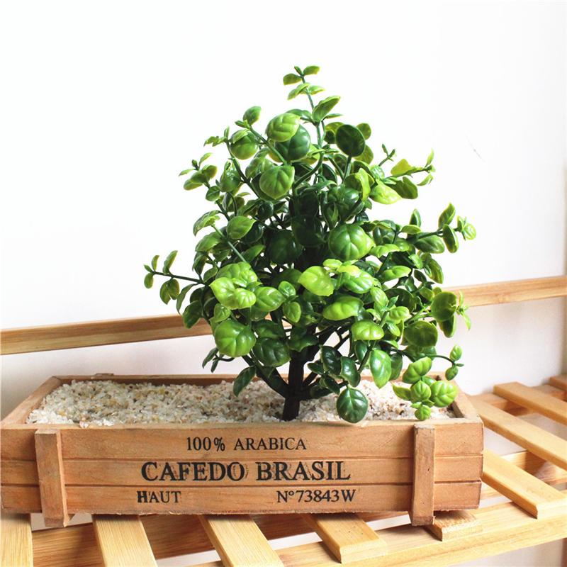 1Pc Artificial Simulation Green Plant Plastic Fake DIY Garden Landscape Home Decoration Accessories
