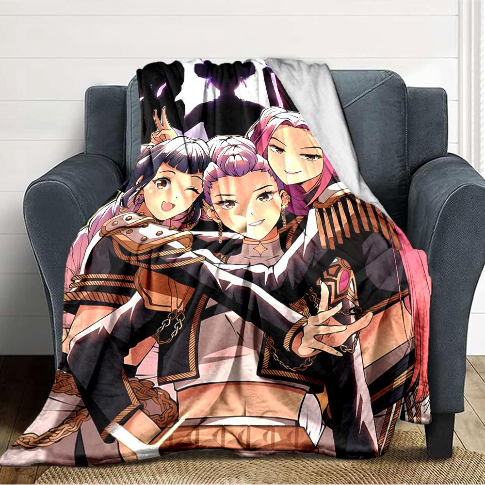 1pc KPop Demon Hunters13 Blanket, Gift, for Men and Women, Soft Blanket, Good for Sofa Bed Couch Travel, Lightweight Flannel Blanket