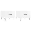 VidaXL Coffee Tables 2 Pcs Glossy White 50x50x40cm Engineered Wood 829385