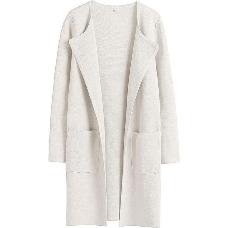 Winter Woolen Coat for Women Lapel Comfort Casual Autumn Autumn Autumn