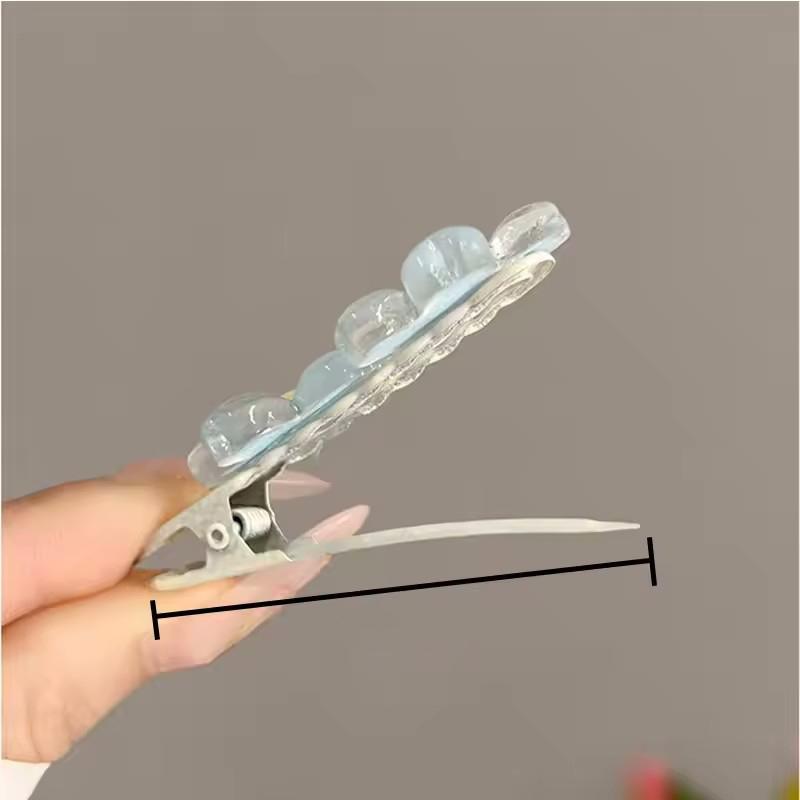 6PCS Pink Creamy Flower Bb Hairpin Side Hair Clip Girl Headwear Sweet Hairpins Ornament Gift Anime Card Sakura Cute Hair Clip
