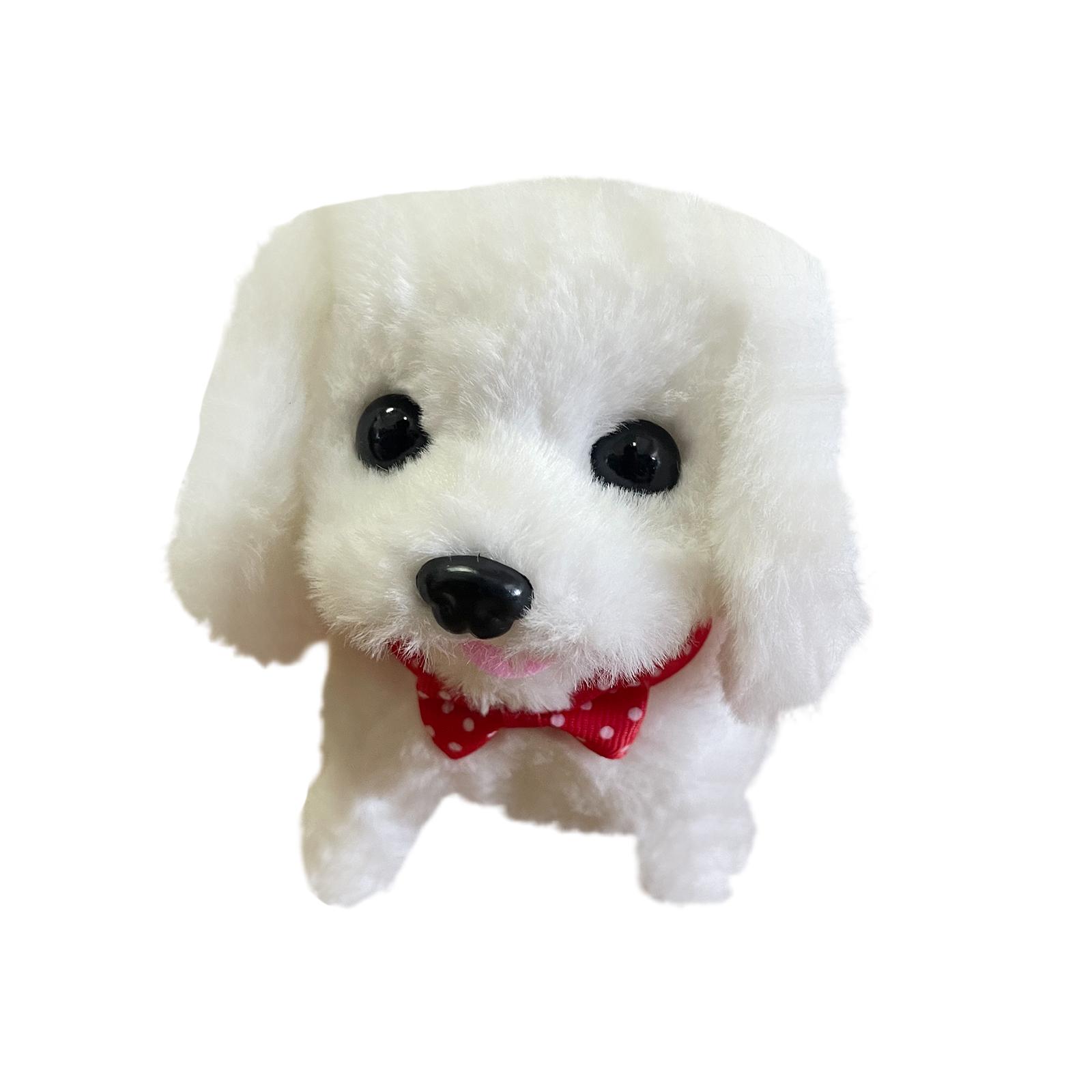 

Мой реалистичный робот-щенок, робот-щенок, плюшевая игрушка-собака-робот-щенок - ходит, лает, виляет хвостом, игрушка-собака для ходьбы One Size белый