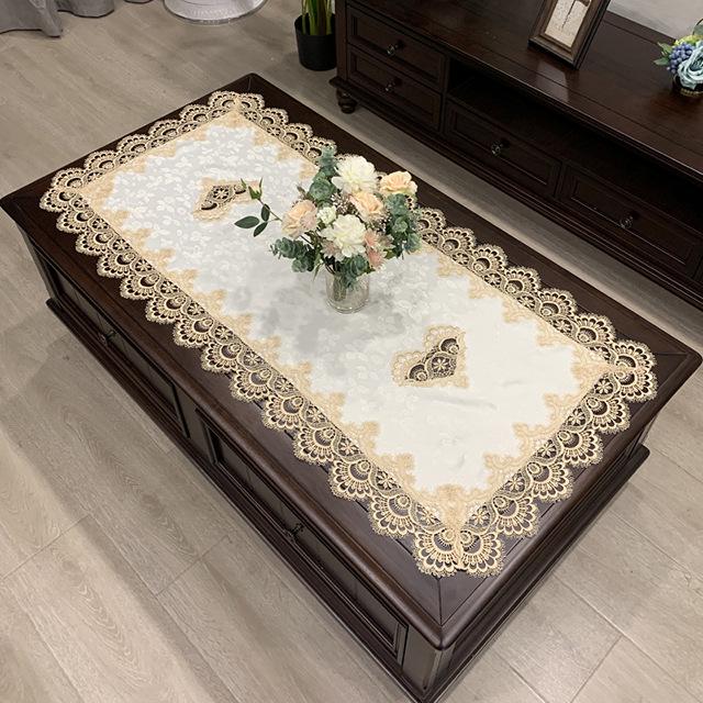 Covoraș de Masă de Cafea Rectangular European – Față de Masă Dantelată în Stil Occidental și Chinezesc