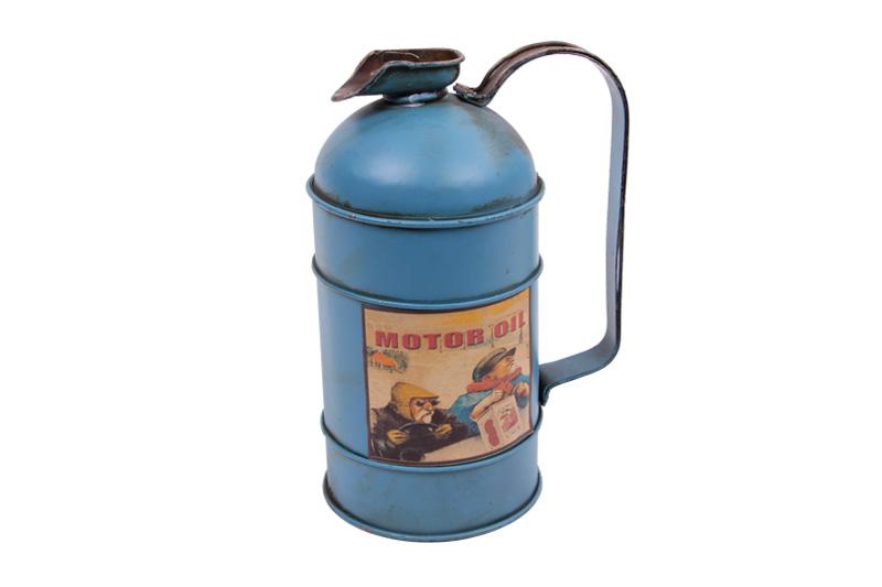 

Декоративная металлическая канистра для топлива с копилкой