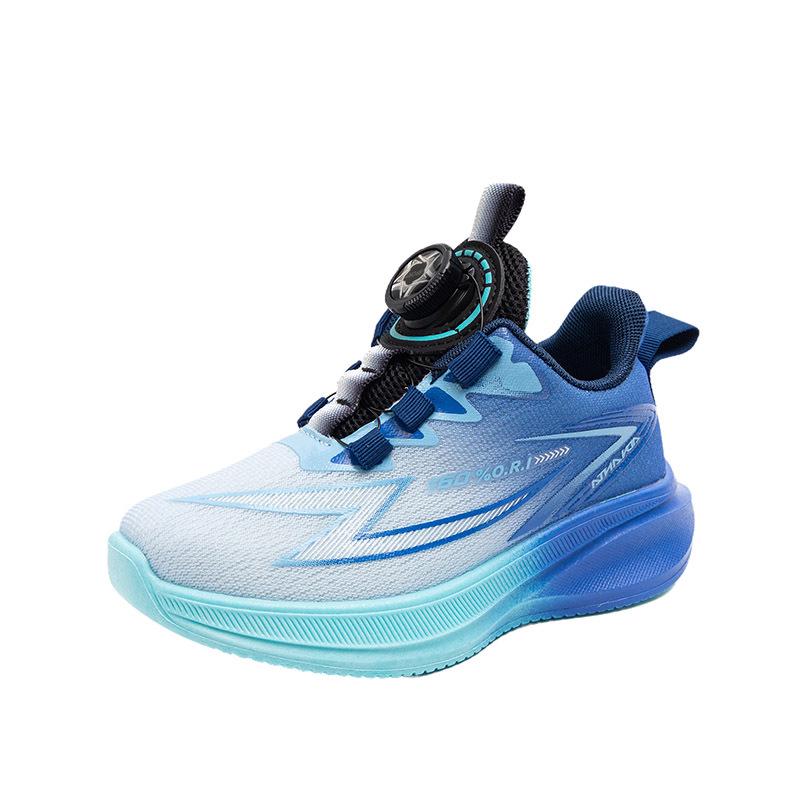 Breathable Boys' Mesh Sneakers - Spring & Autumn Shock-Absorbing Running Shoes with Soft Sole for Casual Wear