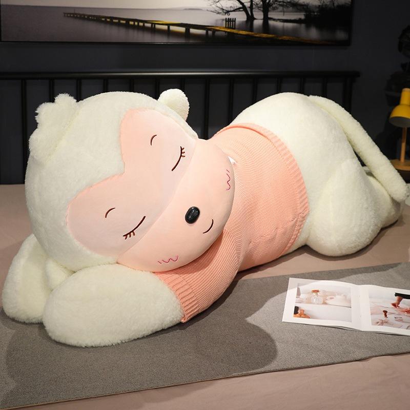Sweater Cute Monkey Plush Doll Cute Pillow Gift Toy Doll for Boyfriend Girlfriend Birthday Gift