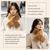 Soft Plush Cross Scarf Furry Winter Collar Scarf Korean Style Neck Scarf  Women Girl