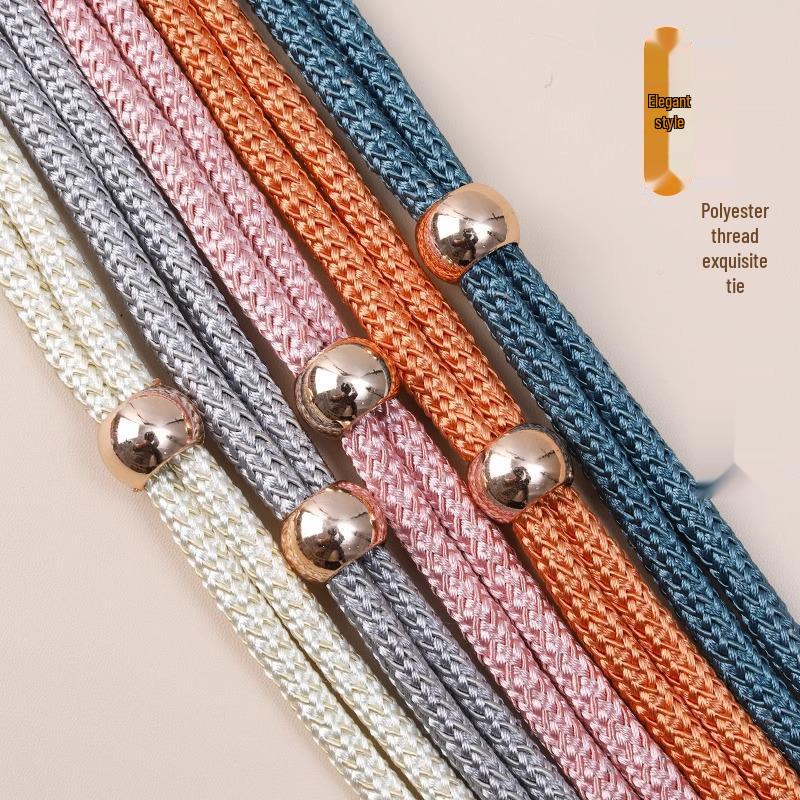 Pair of Luxury Sheer Curtain Tieback Buckles - Elegant Rope and Trim Accessories for Decoration
