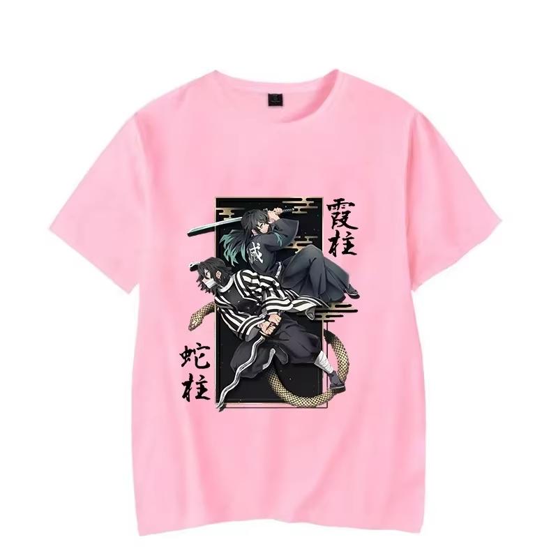 2026 Anime Hot Iguro Obanai Tokitou Muichirou Printed Women Summer Short Sleeve Summer Tee Anime T Shirt Fashion Tops Jogging Shirt