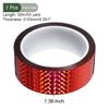 YOKIVE Prismatic Holographic Reflective Decorative Perfect for Craft DIY and Everyday Use x 55 Tape, Self-Adhesive Tape, Projects, Arts, Home, (Red,