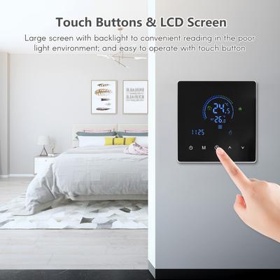WiFi Smart Intelligent Thermostat Temperature Controller for Electric Heating Equipment LCD Display