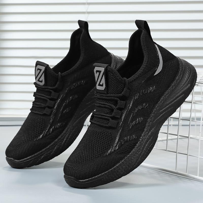 Fashion Men's Sports Shoes 2024 Spring New Men's Casual Breathable Single Shoes Men's Mesh Soft Sole Running Shoes