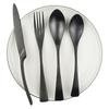 4pcs/set Western Tableware Set Stainless Steel Matte Cutlery Flatware Set Rose Gold Knife Fork Dessert Spoon Kitchen Dinnerware Set