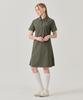 Built Moa Women'S Comfy Half-Zip Collar Dress