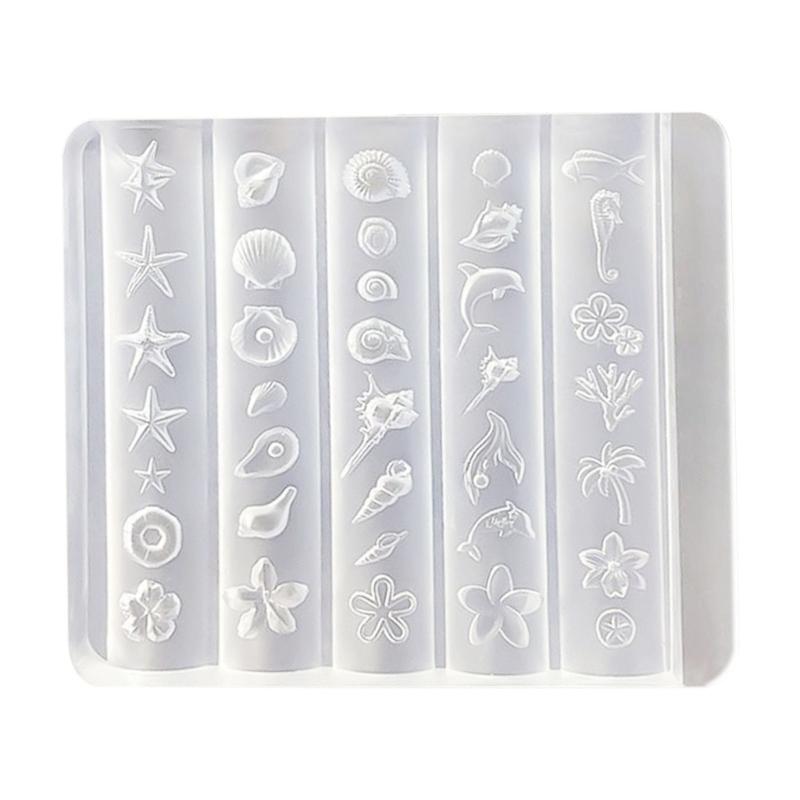 

Nail Art Decoration Mold Nail Stencils For Crafting Unique Shell Patterns Effortlessly 1