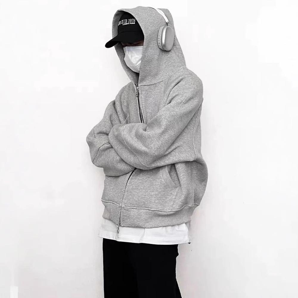 2024 A/W Unisex 500g Cleanfit Cardigan Sweater Hoodie Jacket