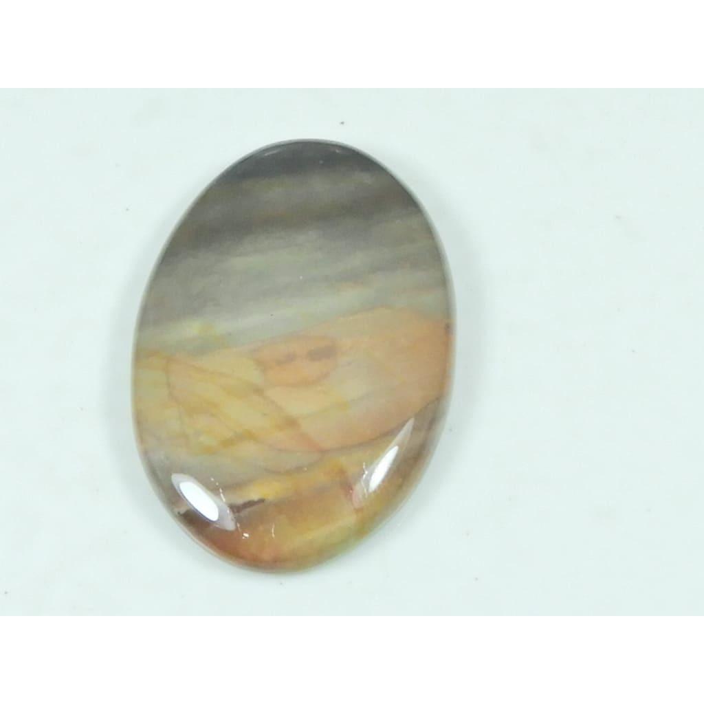 26X38X05MM Natural Polychorme Jasper Oval Cabochon Loose Gemstone 50Cts. G-354