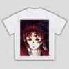 Demon Slayer Yoriichi Tsugikuni Anime Print T-shirt, Unisex Cool Manga Art Graphic Tee, Casual Streetwear Short Sleeve Top