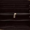 Women' Leather Wallet with Wings Croco Black Wrist Strap