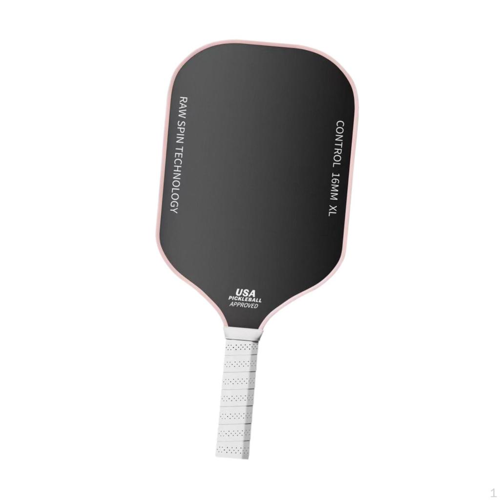 Pickleball Paddle Portable Carbon Fiber for Kids Indoor Outdoor Use Exercise white