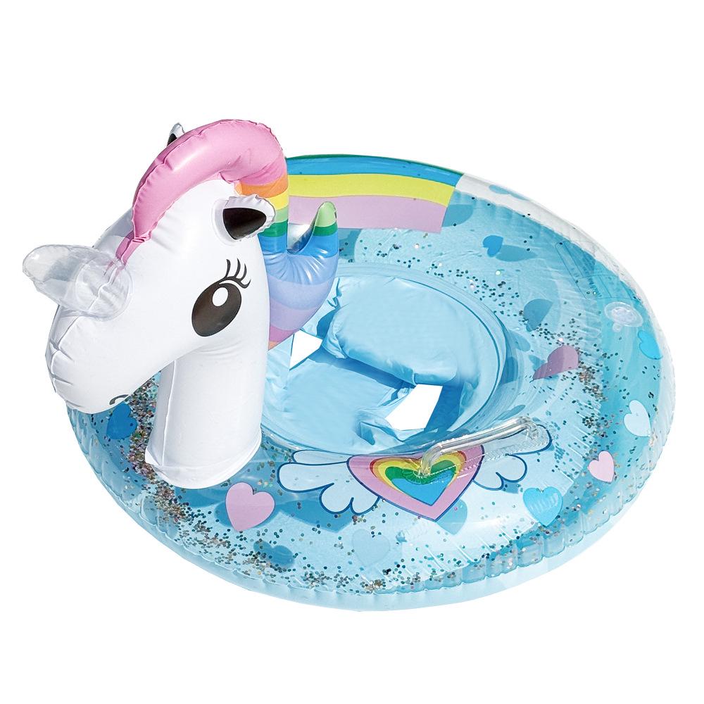 Xiaolv Heart-Shaped Korean Style Baby Swimming Seat Ring with Handle