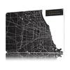Chicago Map Printing Poster Customized Retro Wall Art Vintage Metal Signs for Room Bedroom Decoration Gaming Office Decor House