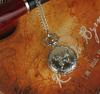 Fashion Cute Relief Silver Butterfly Pocket Watch Vintage Quartz Pocket Watch Unisex Sweater Chain Watches Necklace