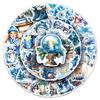 10/30/50pcs INS Blue Christmas Graffiti Stickers Aesthetic Waterproof Decor Scrapbooking Stationery Phone Case Cute Sticker Pack