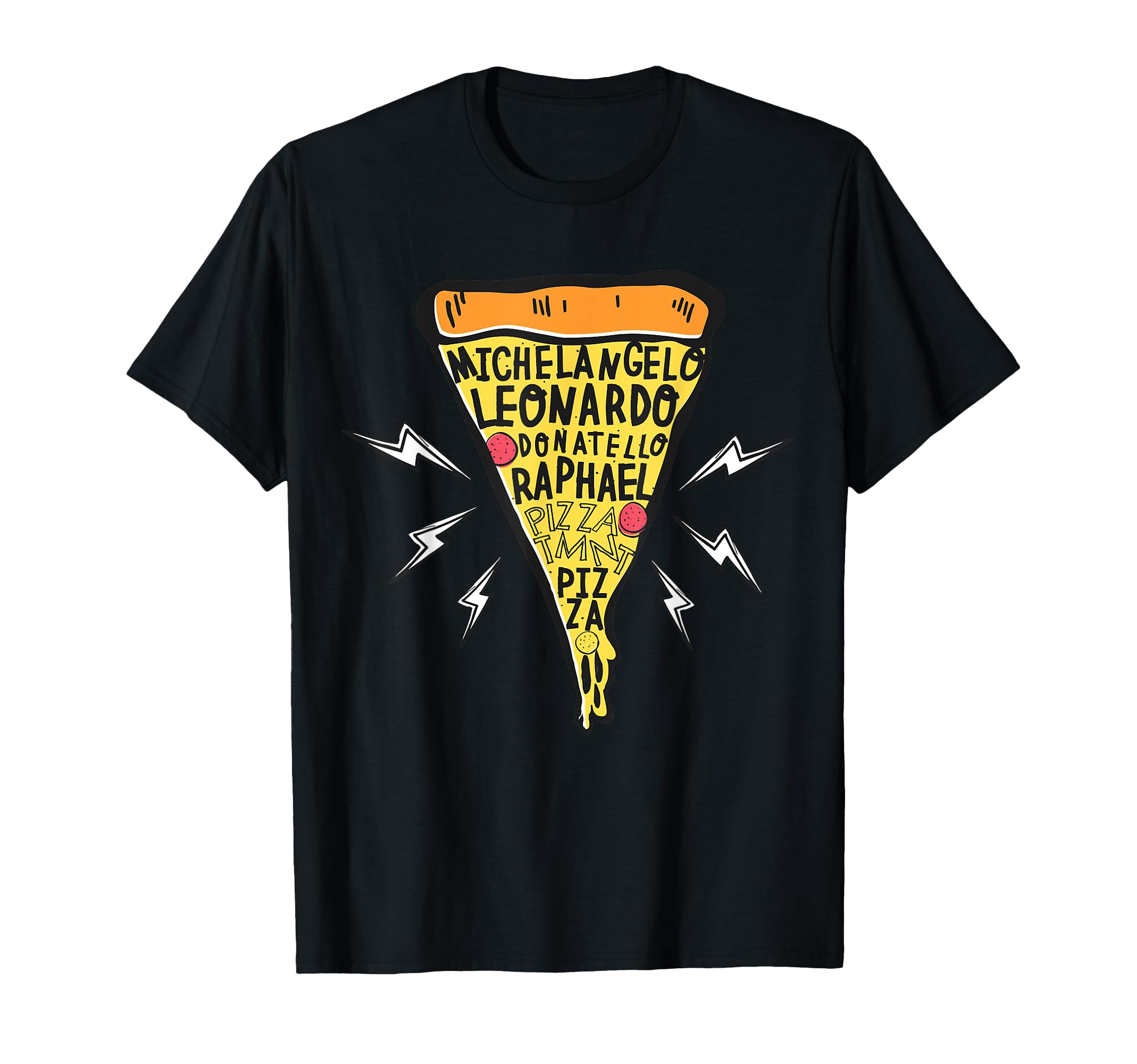 

Teenage Mutant Ninja Turtles Pizza Slice Name T-Shirt