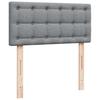 Vidaxl Kontinentalbett Mit Matratze, Hellgrau, Stoff, 80X200 Cm