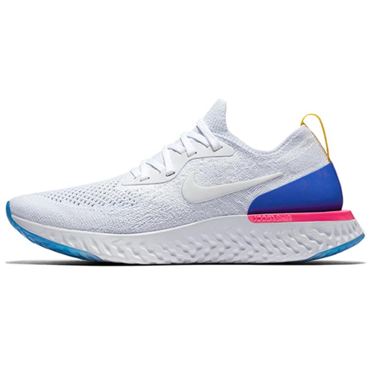 

Nike Epic React Flyknit White Racer Blue Pink Blast Women s 35.5