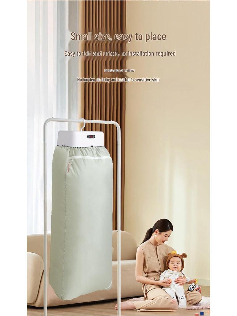 Smart Quick-Dry Automatic Clothes Dryer for Dorms & Small Spaces