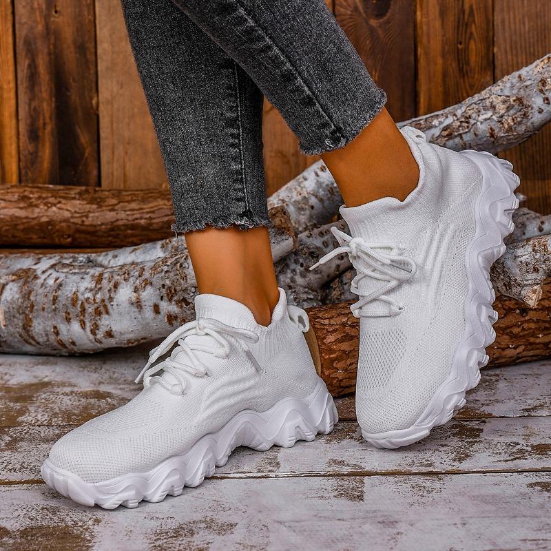 Plus-size Sneakers, Breathable Fly-knitted Socks, and Slip-ons