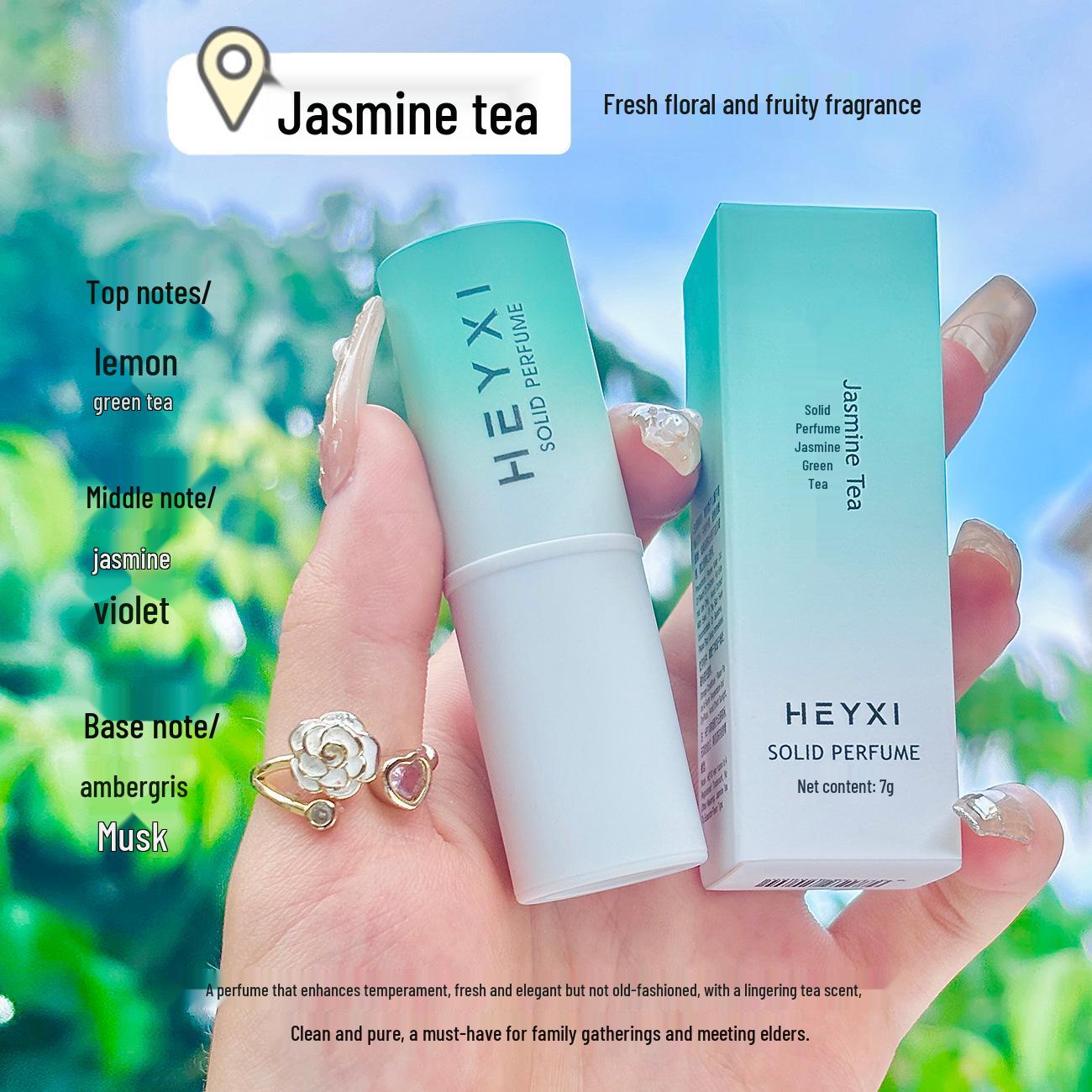 

HEYXI Han Yuanxi Стойкий унисекс твердый парфюм - Легкий аромат для студентов, Портативный бальзам для тела