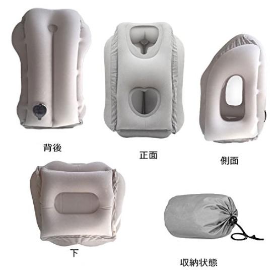 Origin Air Pillow, Travel Pillow, with Storage Pouch, Easy to Carry, Ideal for Airplanes, Travel, Business Trips, Camping, Outdoors, Office Napping,